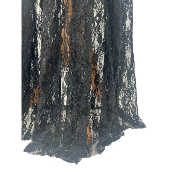 NWT Free People Romantic Black Lace Boho Maxi Dress - Picture 14 of 16